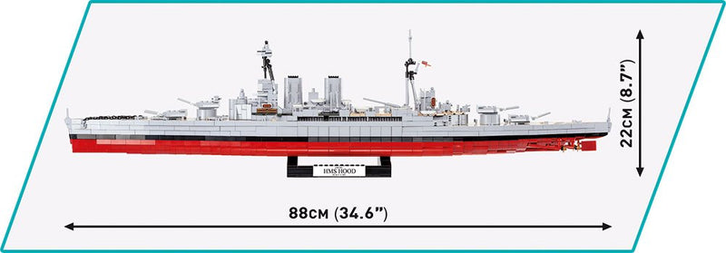 Cobi HMS Hood British Battlecruiser Ship Toy Building Blocks Toy Set #4830