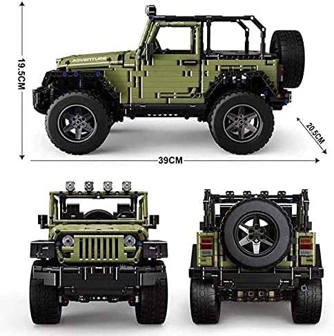 Off Road Vehicle Jeep Wrangler Building Blocks Toy Bricks Set | General Jim's Toys
