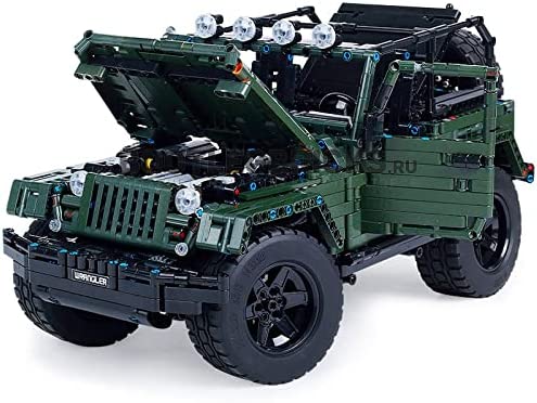 Off Road Vehicle Jeep Wrangler Building Blocks Toy Bricks Set | General Jim's Toys