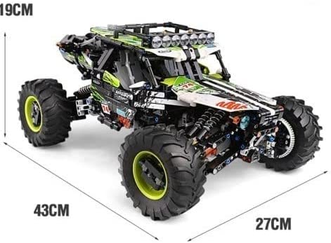 Tough Green Hound RC Buggy Building Block Vehicle | General Jim's Toys & Bricks | GJ-TGHB