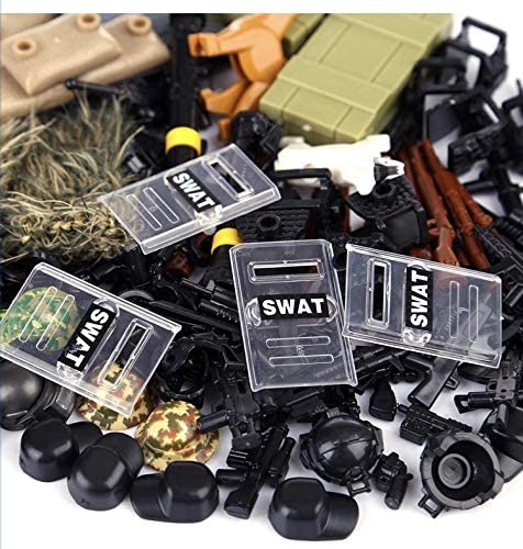 Swat Tactical Unit Accessories Pack for Building Blocks | General Jim’s Toys & Bricks | GJ-TSWK