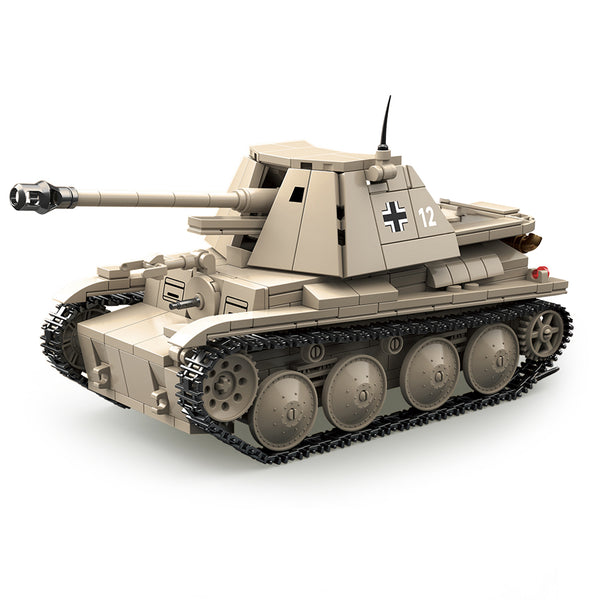 Marder III H Tank Destroyer building block set WWII German model by General Jim’s
