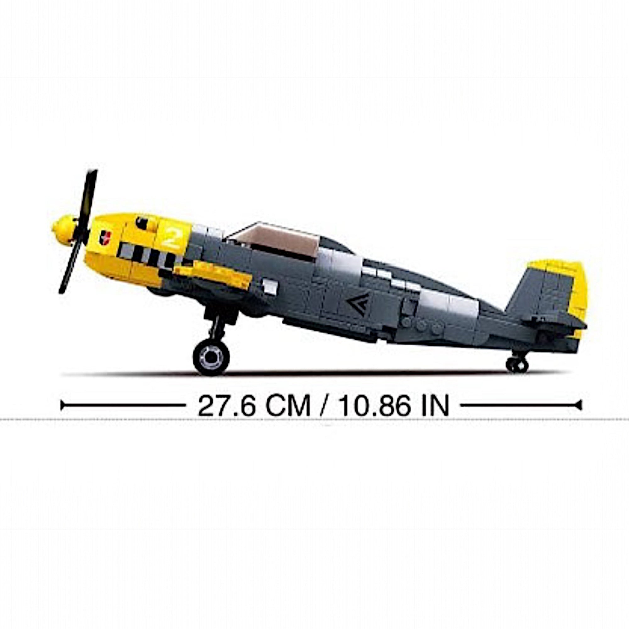 WWII German Fighter BF-109 Building Blocks Set | General Jim's Toys & Bricks | GJ-GWW2FP