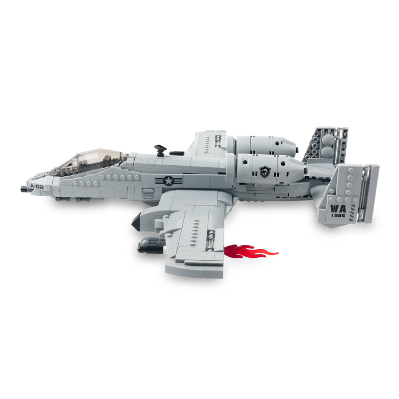 A-10 Fighter Thunderbolt Aircraft Plane Building Block Set | General Jim's Toys & Bricks | GJ-AA10