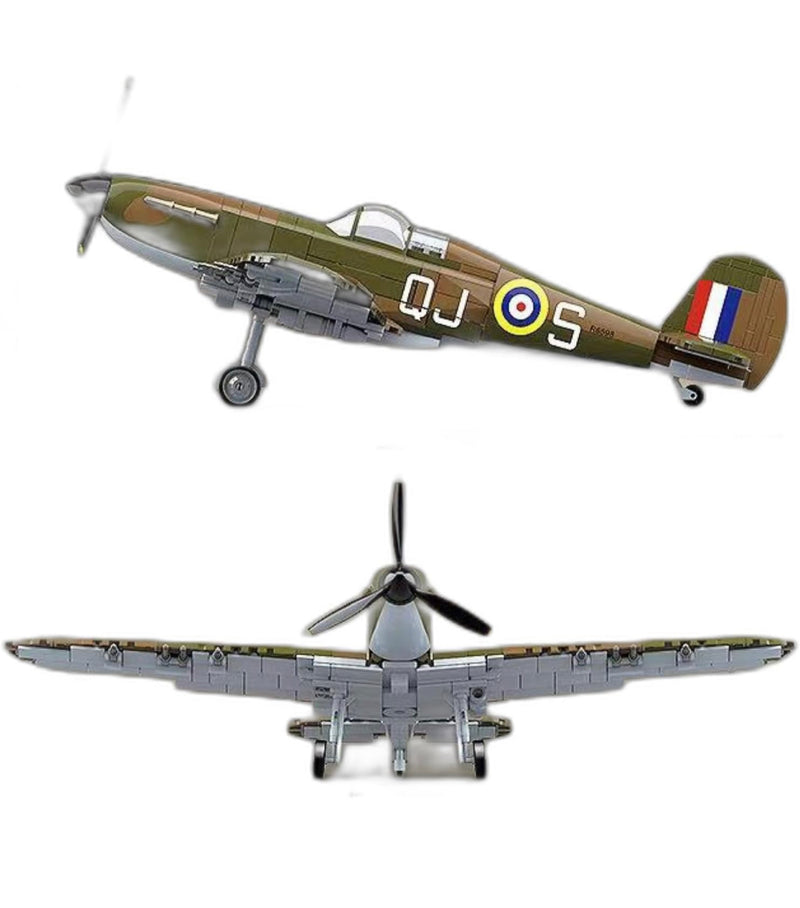 British Spitfire Building Blocks Plane