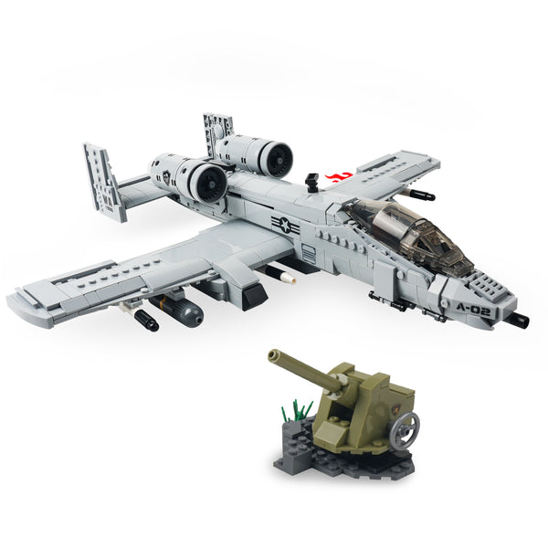 A-10 Fighter Thunderbolt Aircraft Plane Building Block Set | General Jim's Toys & Bricks | GJ-AA10