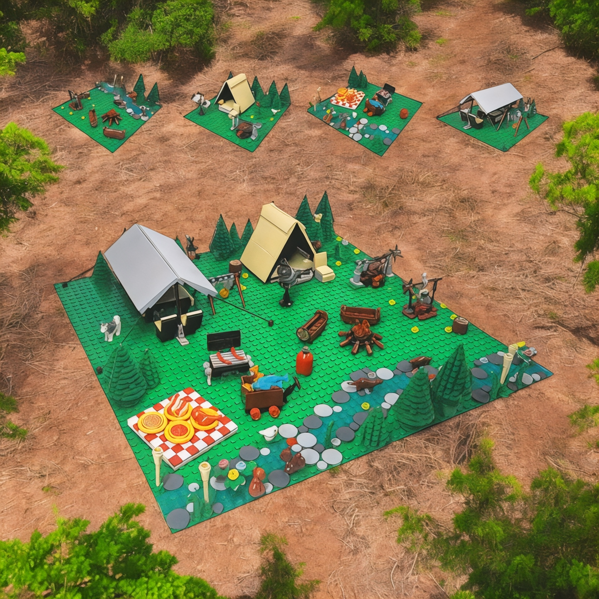 Camping Adventure Building Block Set | General Jim's Toys & Bricks | GJ-CCG
