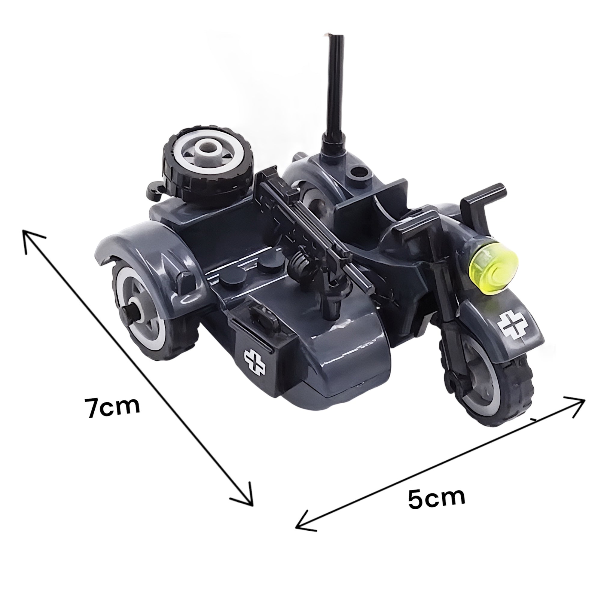 German Motorcycle w/ Sidecar | General Jim's Toys & Bricks