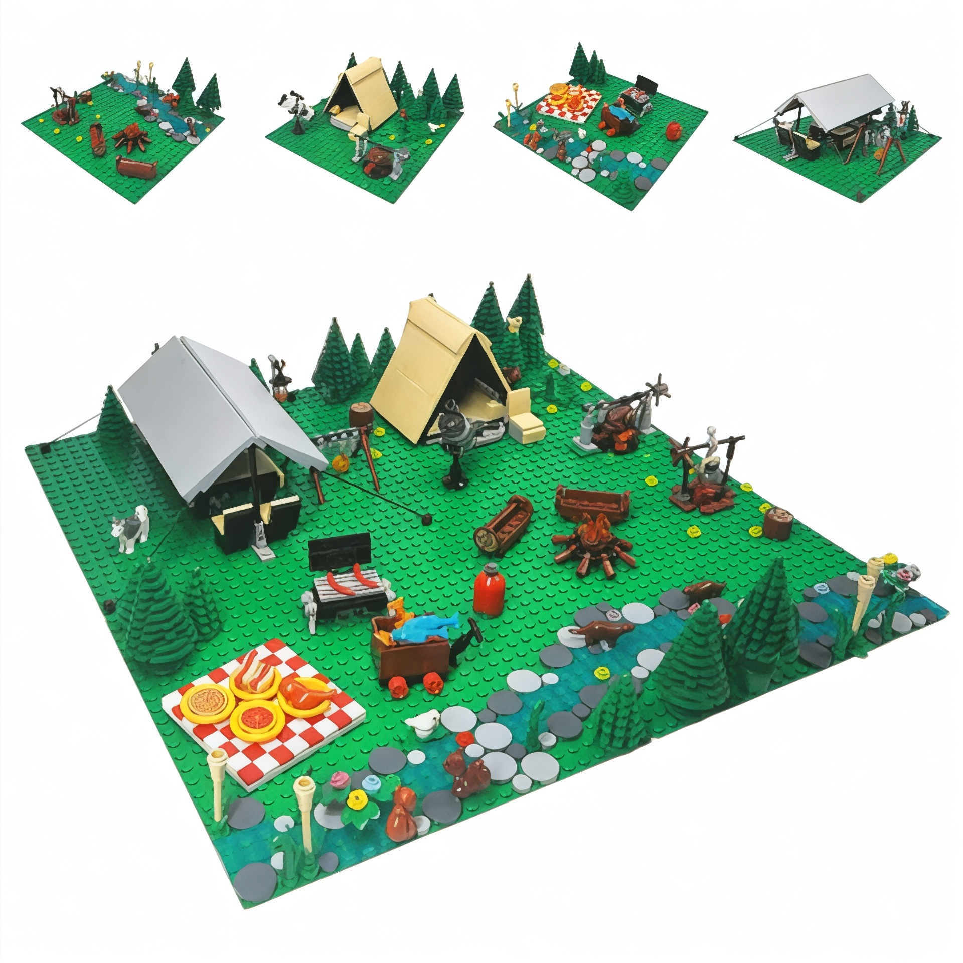 Camping Adventure Building Block Set | General Jim's Toys & Bricks | GJ-CCG
