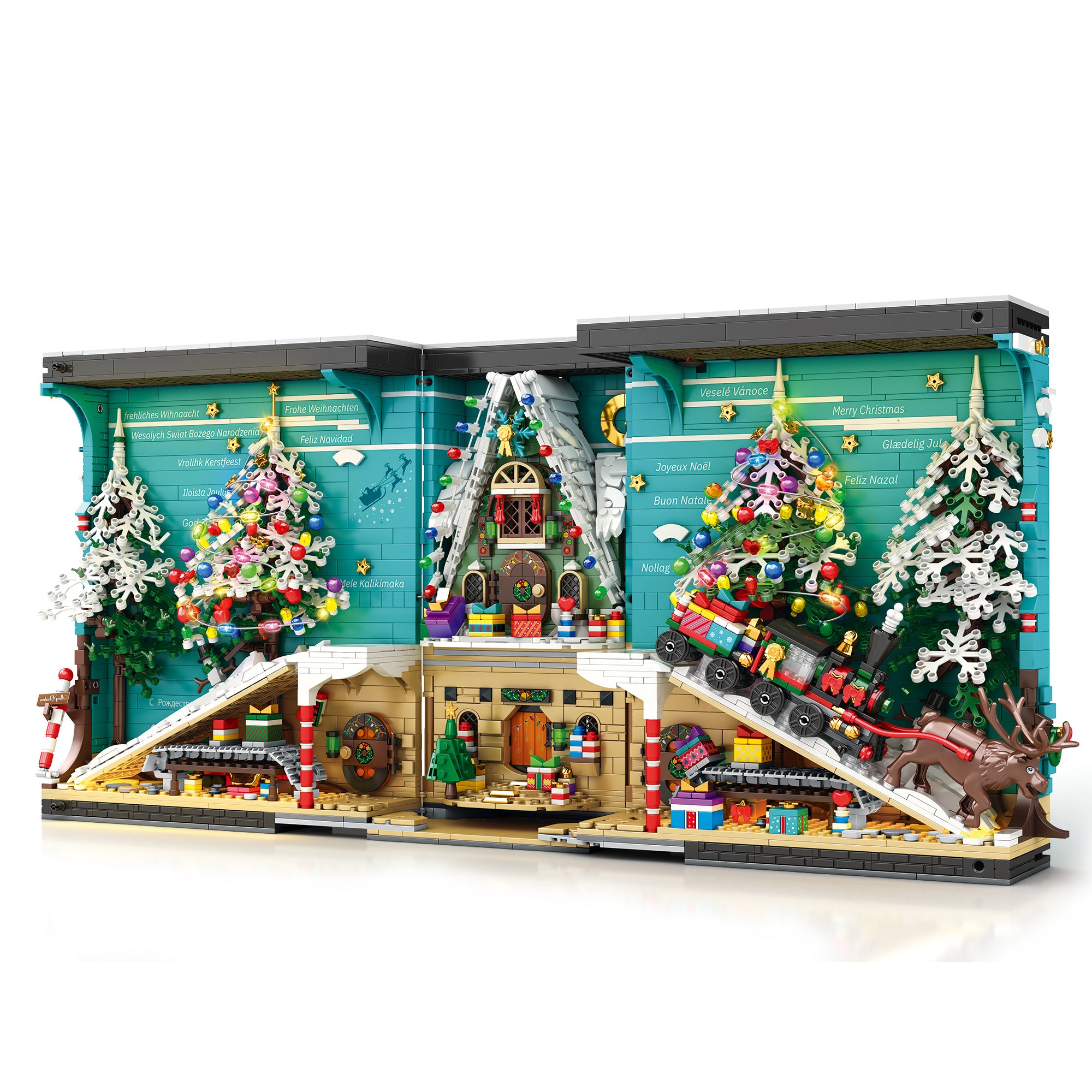 Christmas Book Nook Santa’s Workshop Building Block Set| General Jim's Toys | GJ-CBN