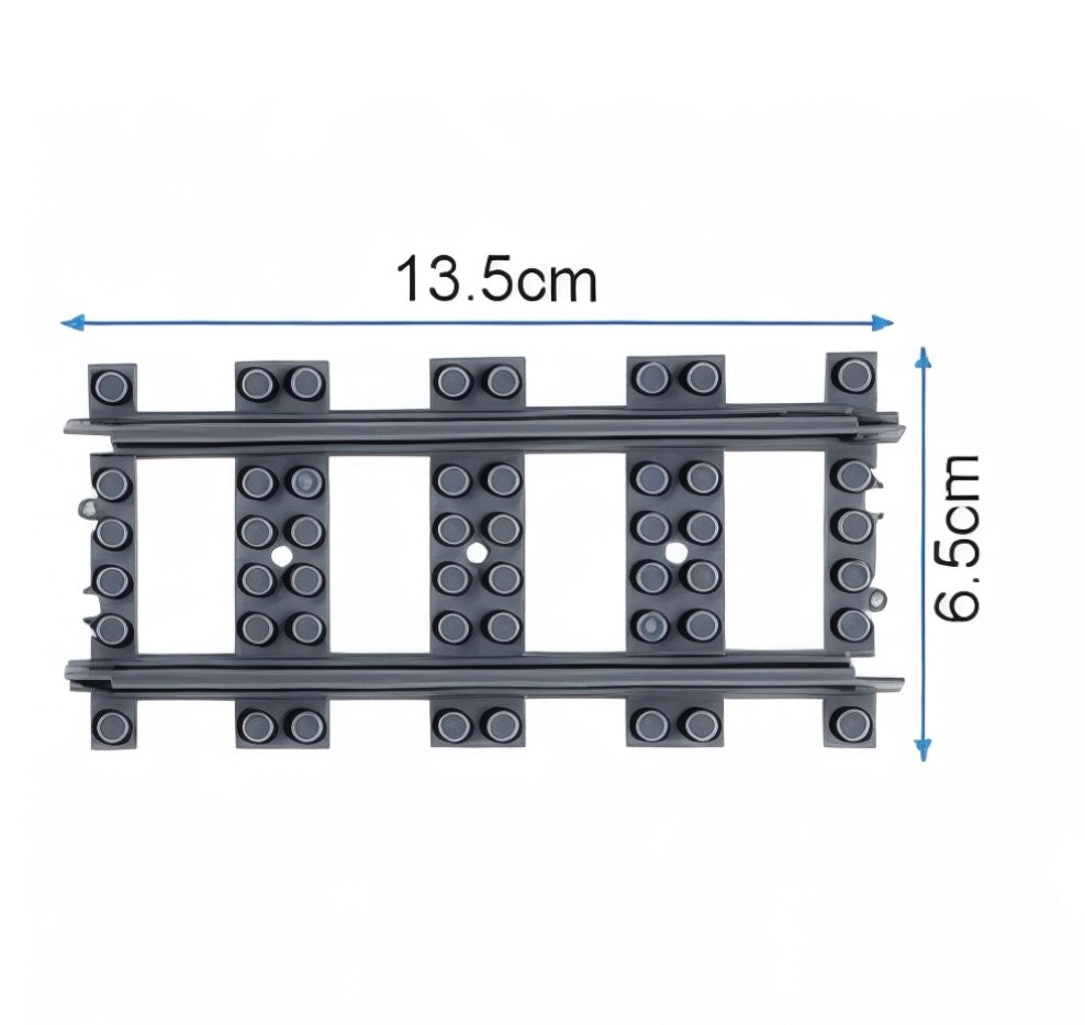 Railway Track Expansion Pack – 20 Pieces (4 Curved + 8 Straight + 8 Flex)| General Jim's Toys & Bricks | GJA-TTS20