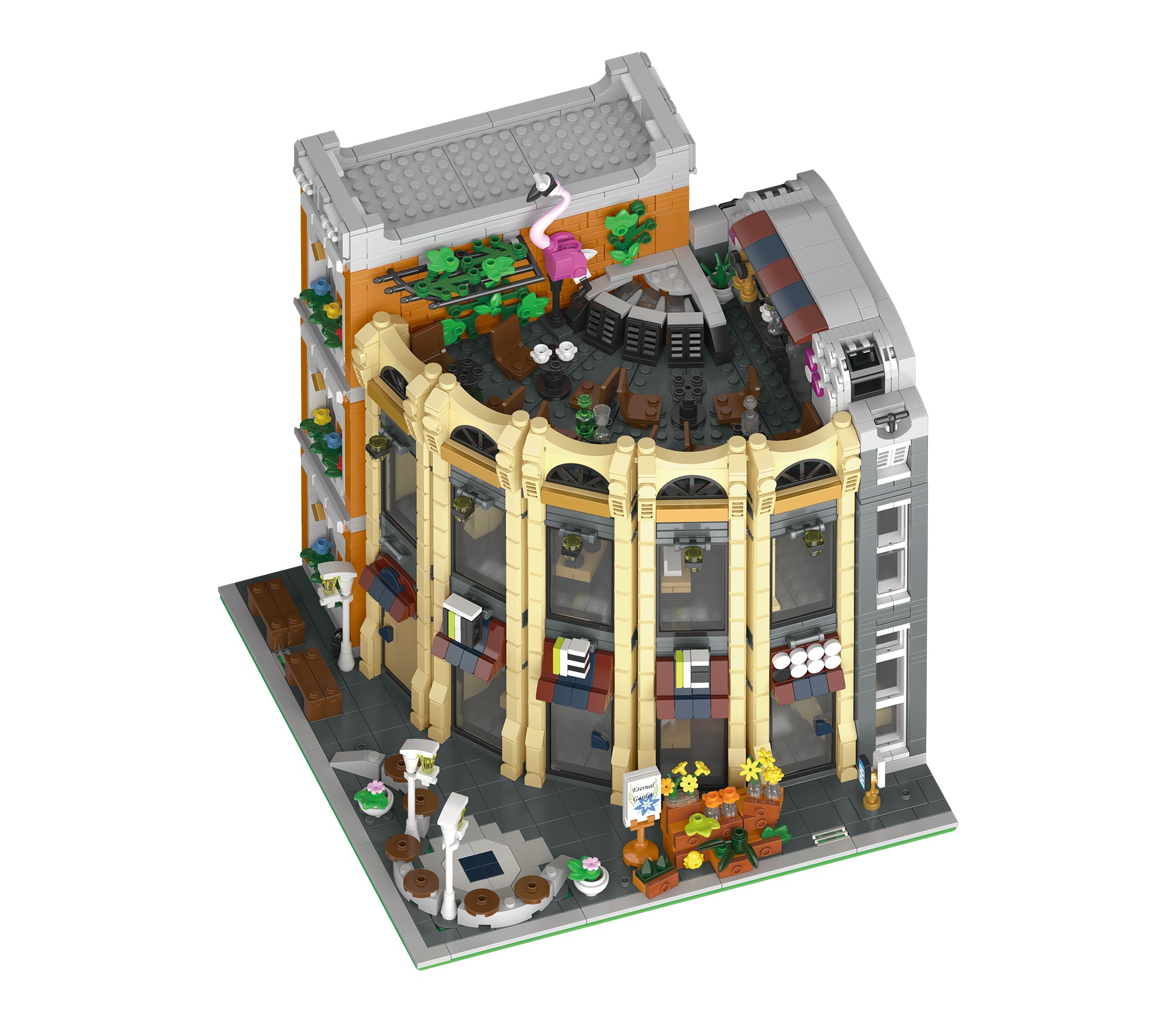 Corner Department Store Building Blocks Set | 3,231 Pieces | GJ-CDS