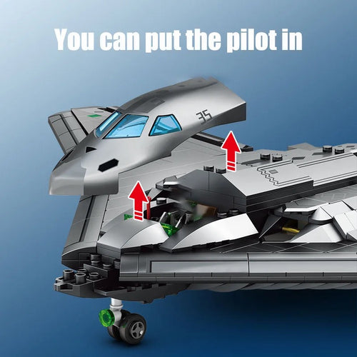 B-2 Stealth Bomber Building Blocks Set | 1,163-Pieces