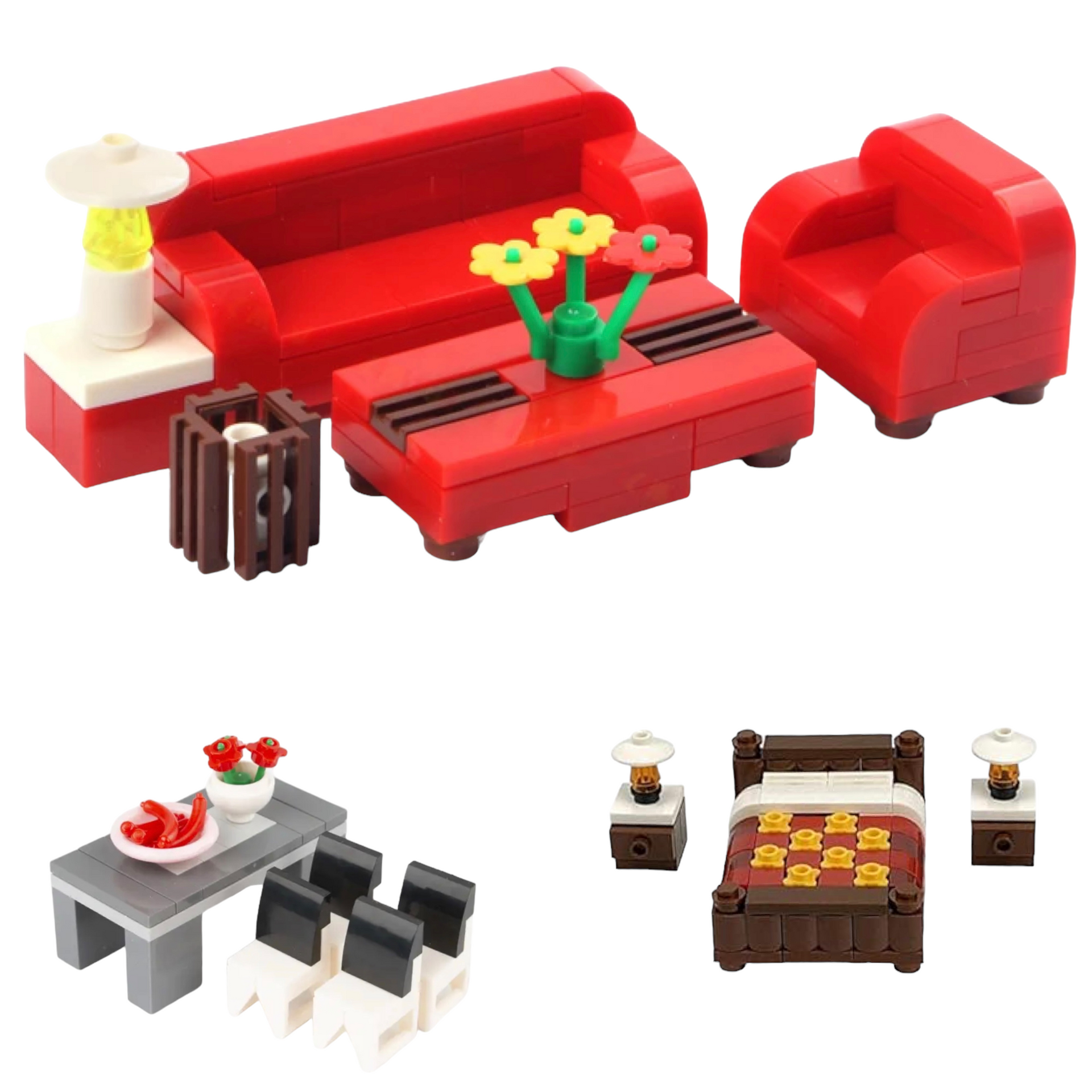 Home Furnishing Building Blocks – Set #1 | General Jim's Toys & Bricks
