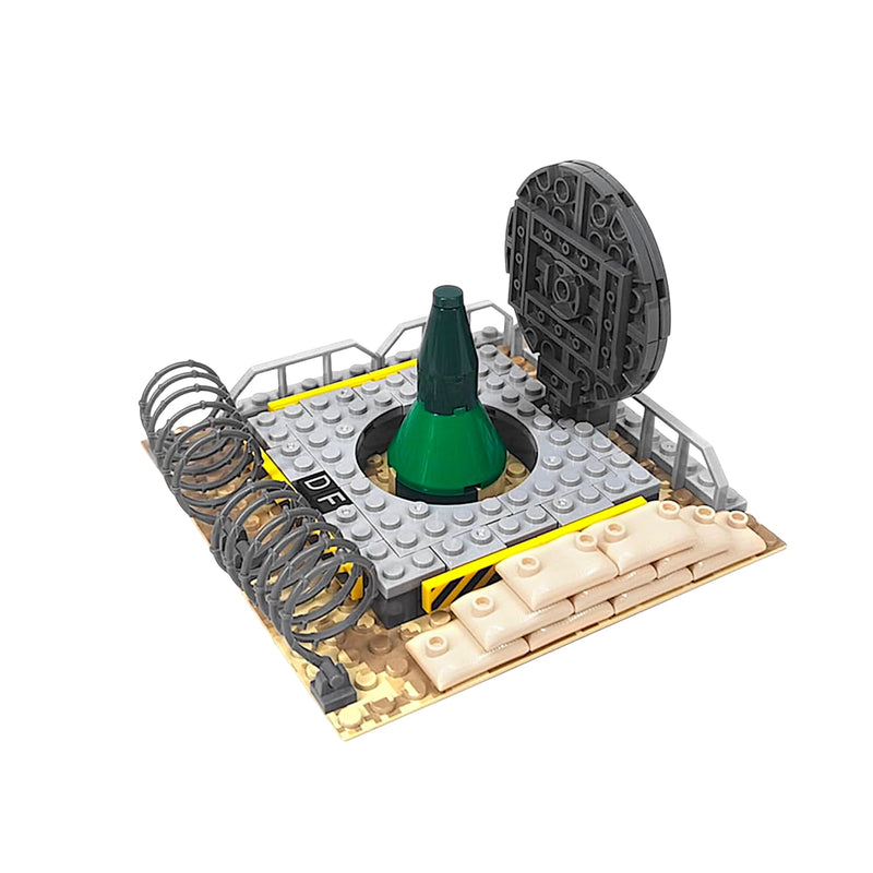 6-Piece Military Base Building Block Set – WWII-Themed Army Base Accessories – Compatible with Major Brands