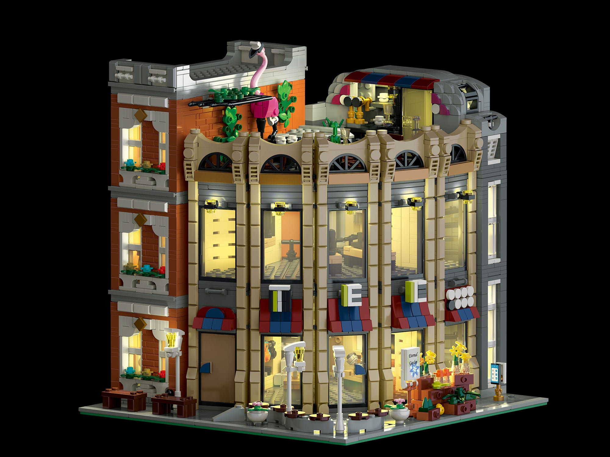 Corner Department Store Building Blocks Set | 3,231 Pieces | GJ-CDS