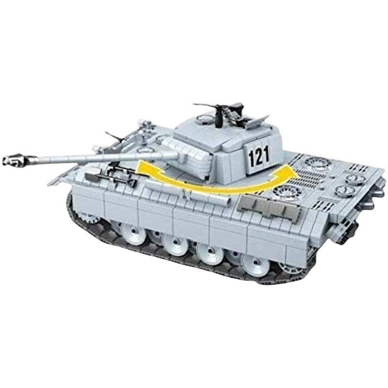 WW2 Panther 121 Building Block Tank Set Historical World War 2 German Tank Model Bricks Kit | General Jim’s Toys