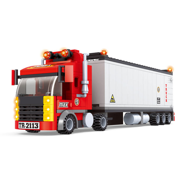 Big Rig Tractor Trailer Truck Building Blocks Set | General Jim's Toys & Bricks | GJ-KOT