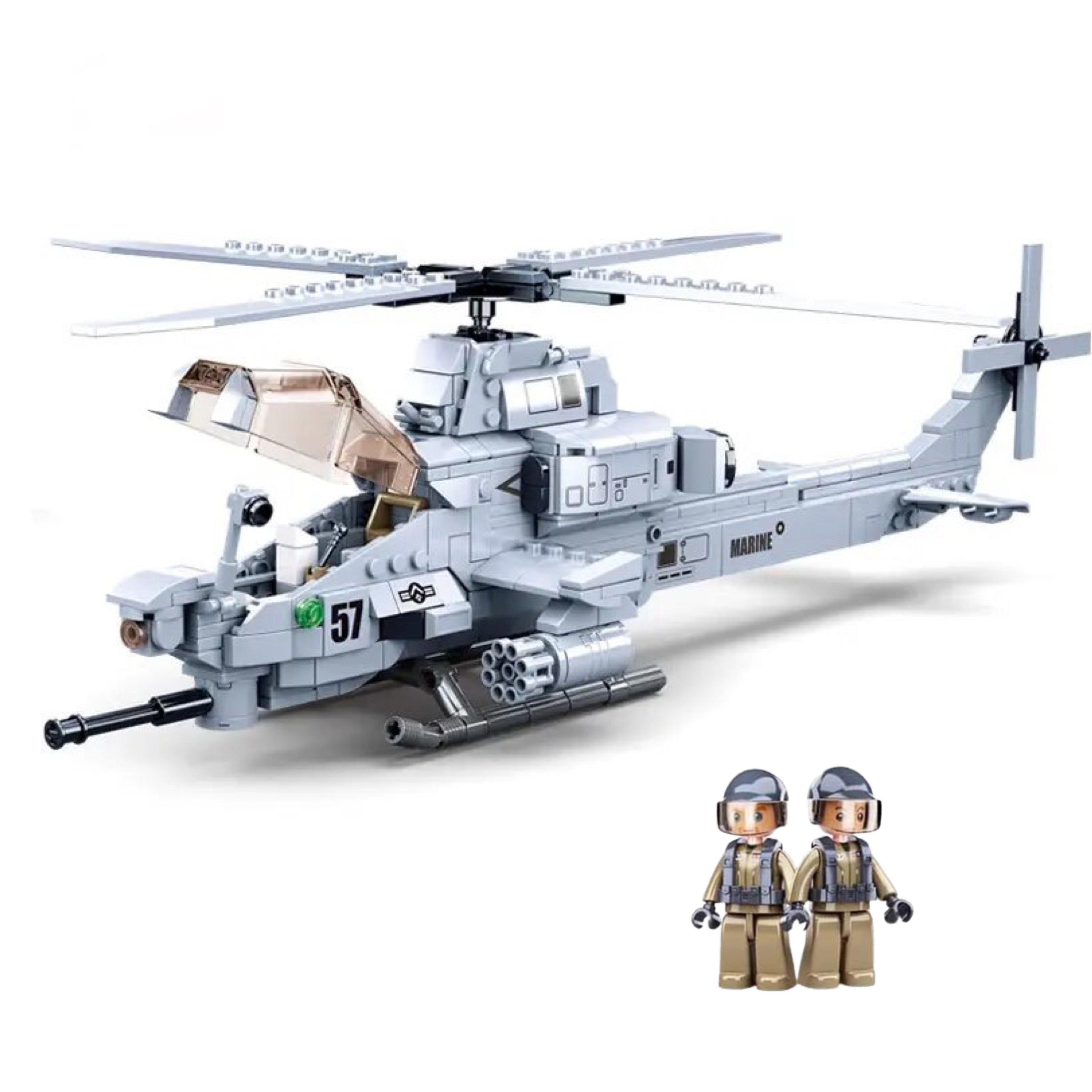 AH-1Z Viper Attack Helicopter Building Blocks Set | General Jim's Toys & Bricks | GJ-GAH