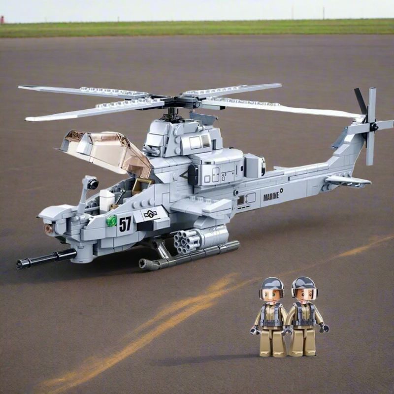 AH-1Z Viper Attack Helicopter Building Blocks Toy Bricks Set