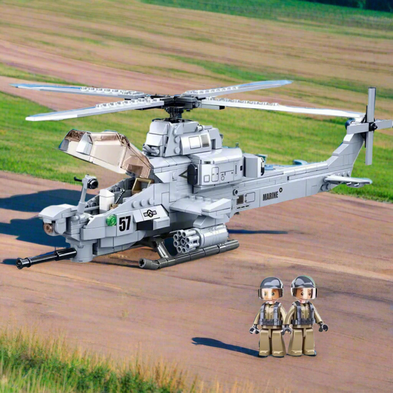 AH-1Z Viper Attack Helicopter Building Blocks Toy Bricks Set