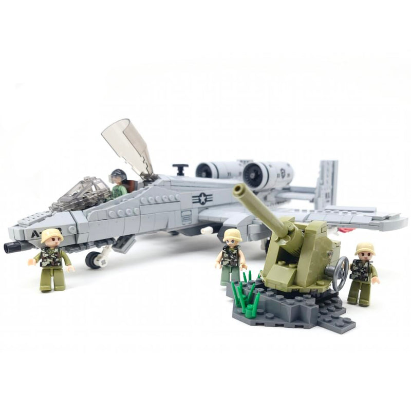 A-10 Fighter Thunderbolt Aircraft Plane Building Blocks Toy Set