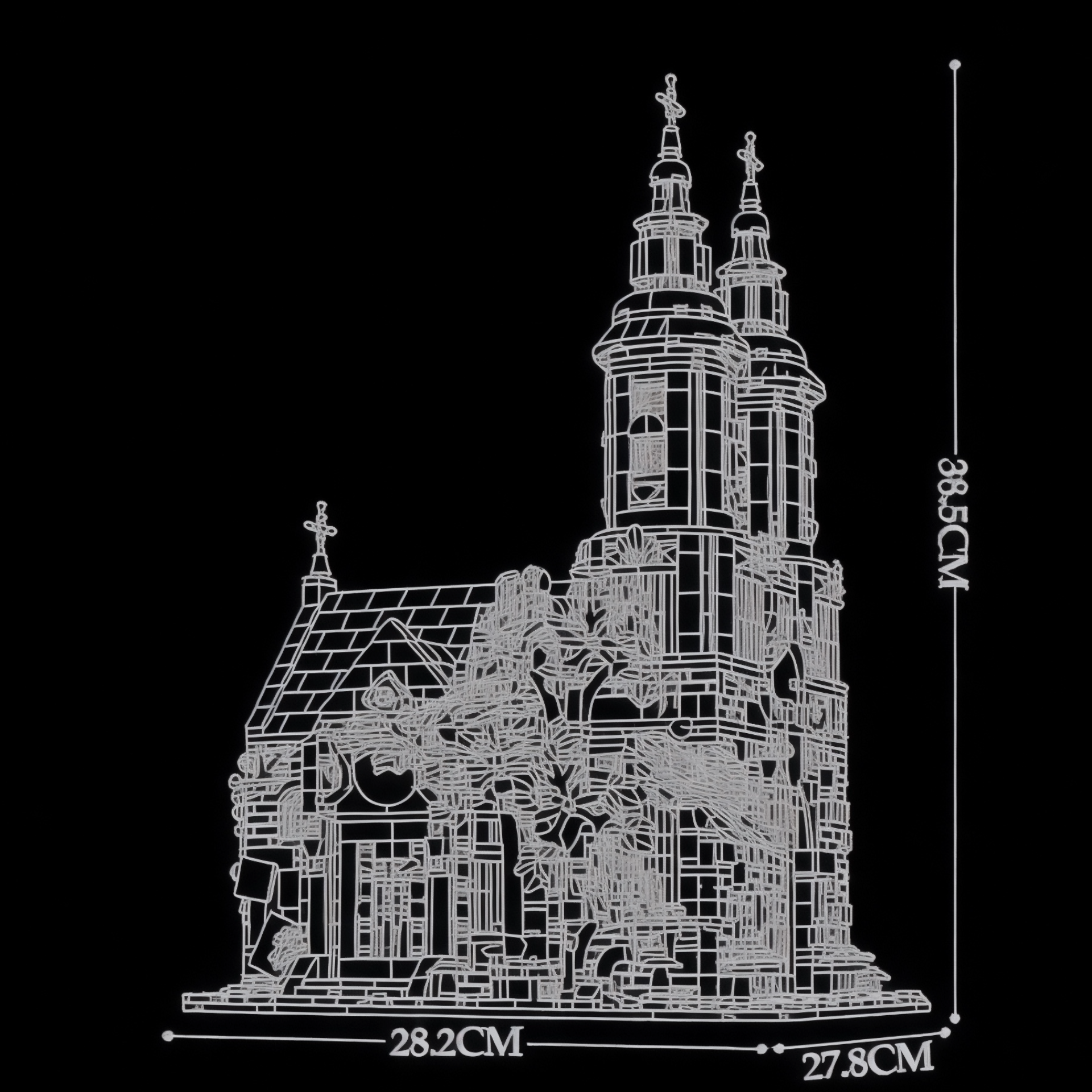 St. Andrewâ€™s Church Building Block Set | General Jim's Toys & Bricks | GJ-SAC