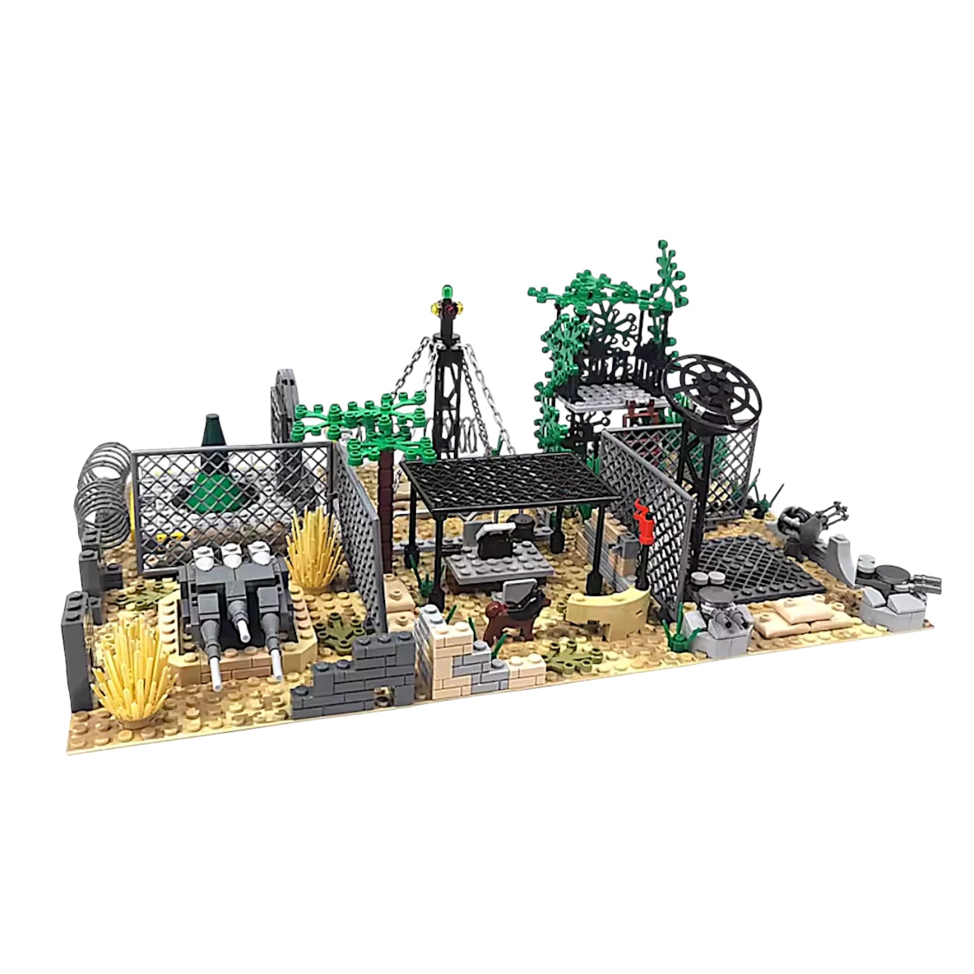 6-Piece Desert Military Base Building Block Set | General Jimâ€™s Toys & Bricks | GJ-DMB