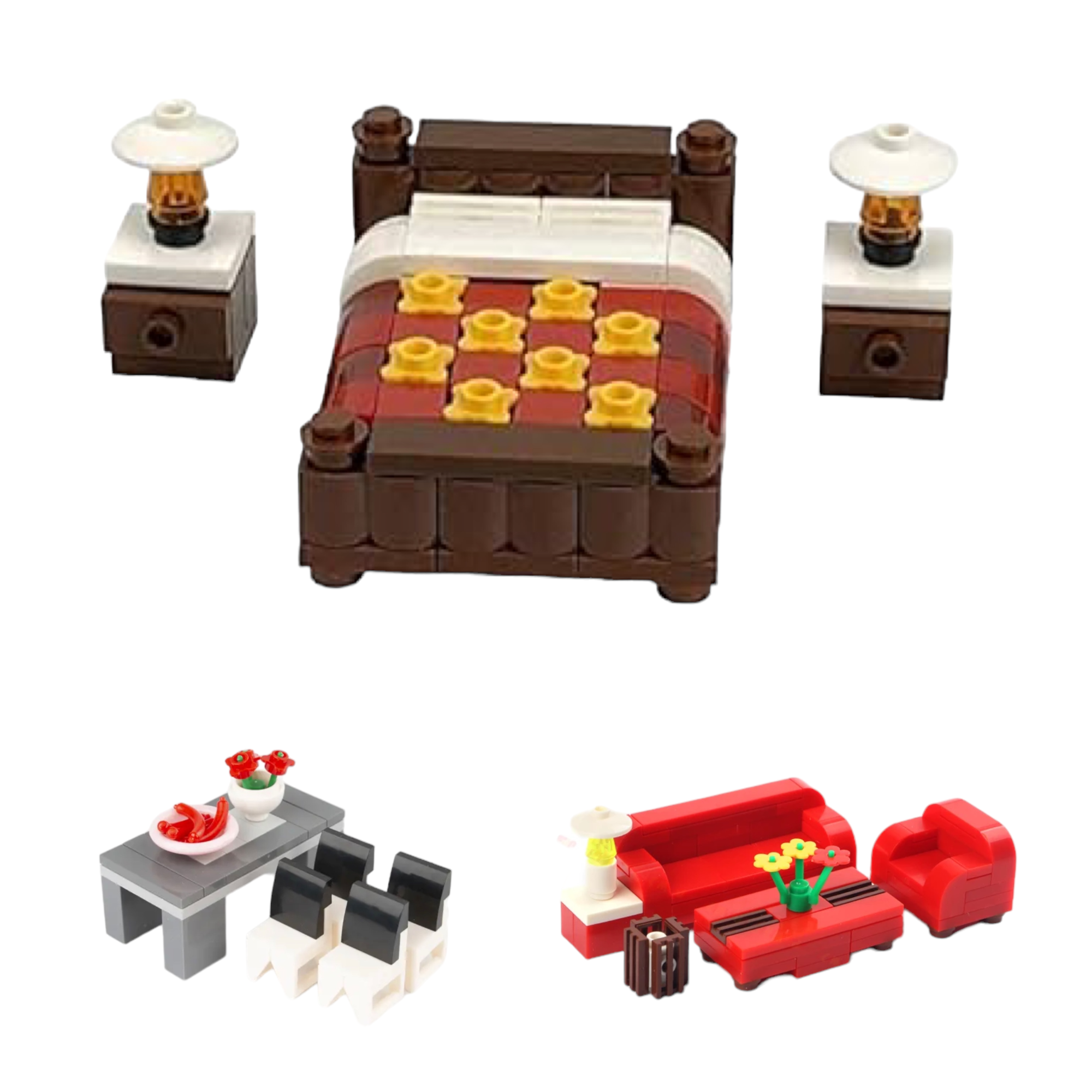 Home Furnishing Building Blocks – Set #1 | General Jim's Toys & Bricks | GJ-HFS1