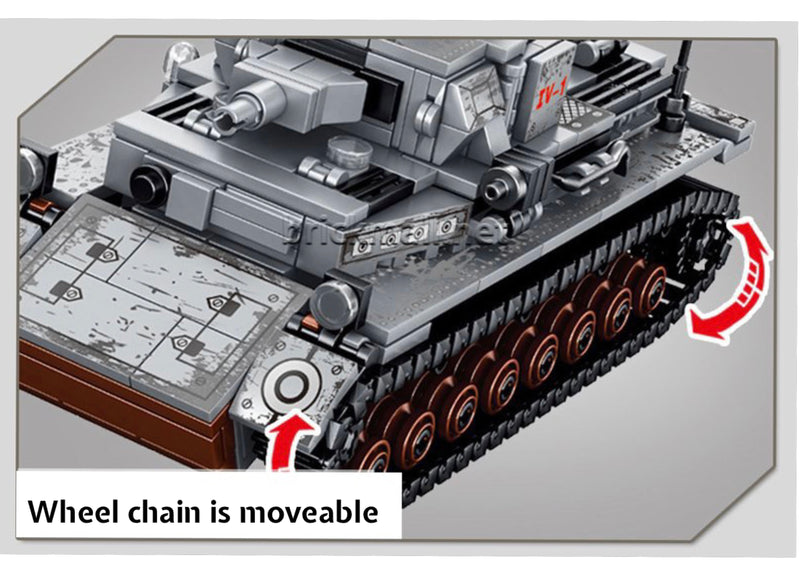 Panzer Iv Ausf.G Tank Building Block Model 610 Pieces