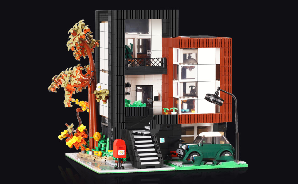Modern Architecture Modular Villa Building Set | General Jim's Toys & Bricks | GJ-MAH