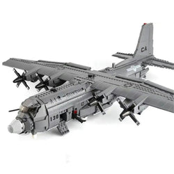 OPEN BOX Lockheed AC-130 Hercules Gunship Building Blocks Toy Bricks Set Airplane | General Jim's Toys