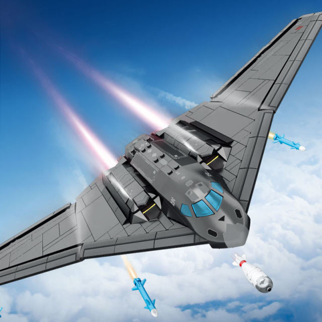 Stealth Ghost Bomber Building Block Set | General Jim's Toys & Bricks | GJ-B2SB