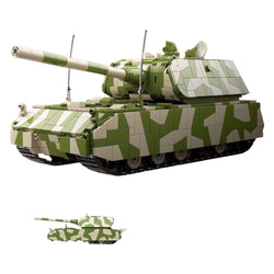 WWII German Panzer VIII Maus Tank Building Set in Camouflage, 
Panzerkampfwagen VIII Authentic and detailed with 2930 pieces