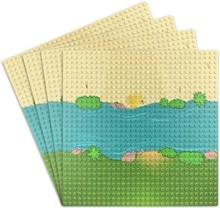 Complete Set of Sandy River Island Baseplates -9 Pack  | General Jim's Toys & Bricks | GJ-9MBPS