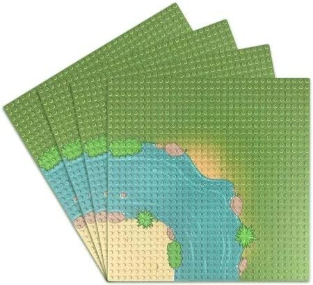 Complete Set of Sandy River Island Baseplates -9 Pack  | General Jim's Toys & Bricks | GJ-9MBPS