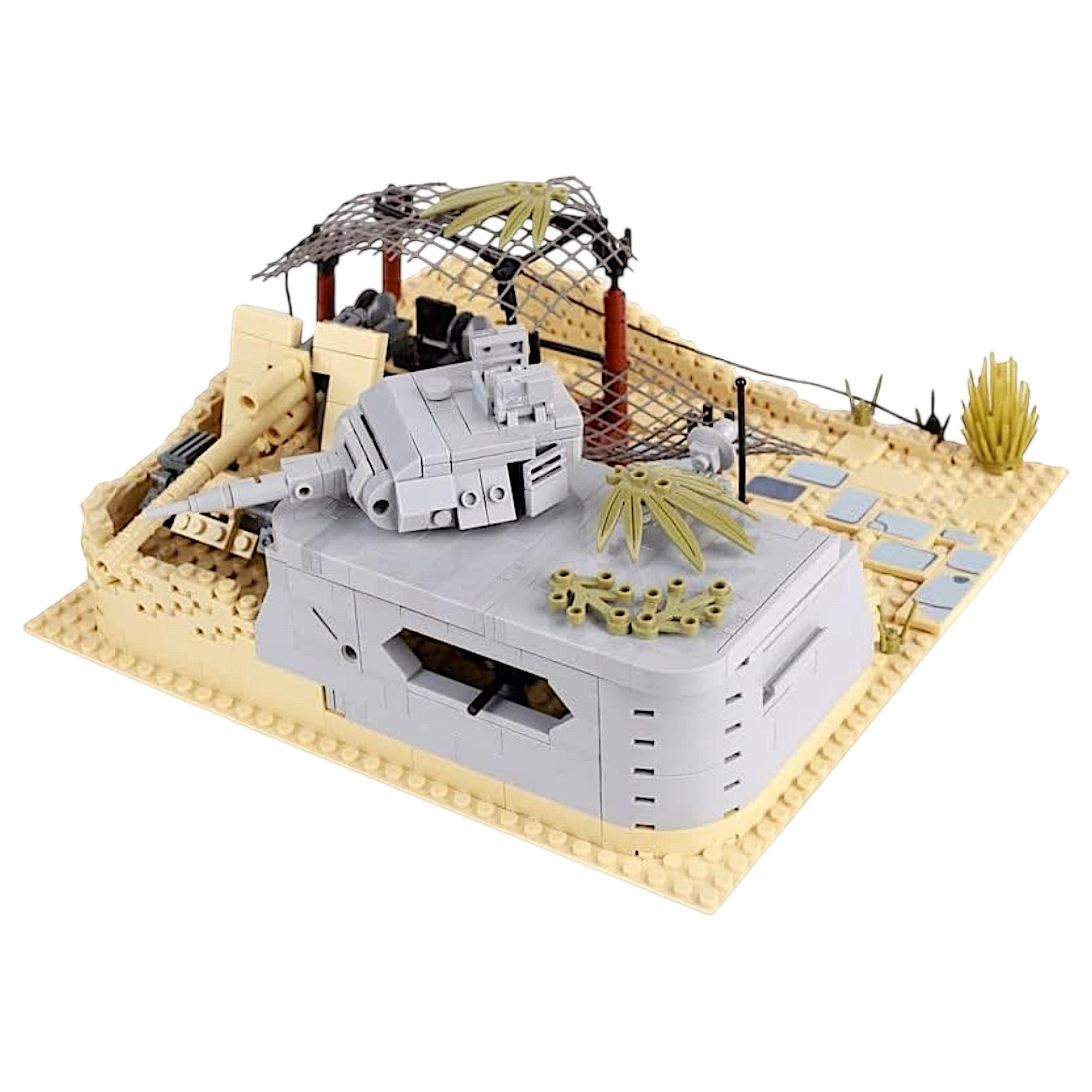 WWII German Military Desert Fortress Building Block Set | General Jim's Toys & Bricks | GJ-GDO