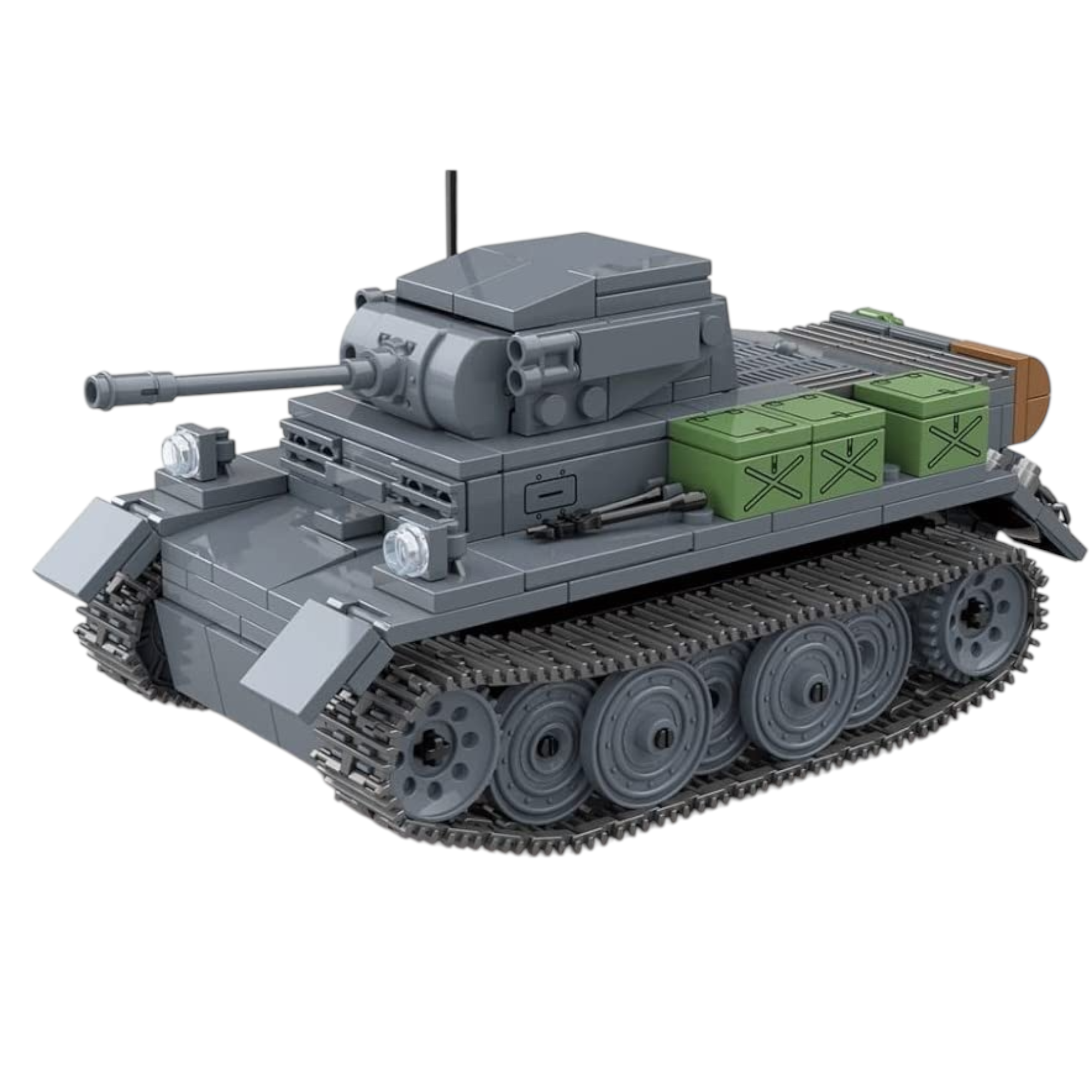 WWII Panzer II AUSF. L "Luchs" Light Tank Building Blocks Set | General Jim’s Toys & Bricks | GJ-LUCHS