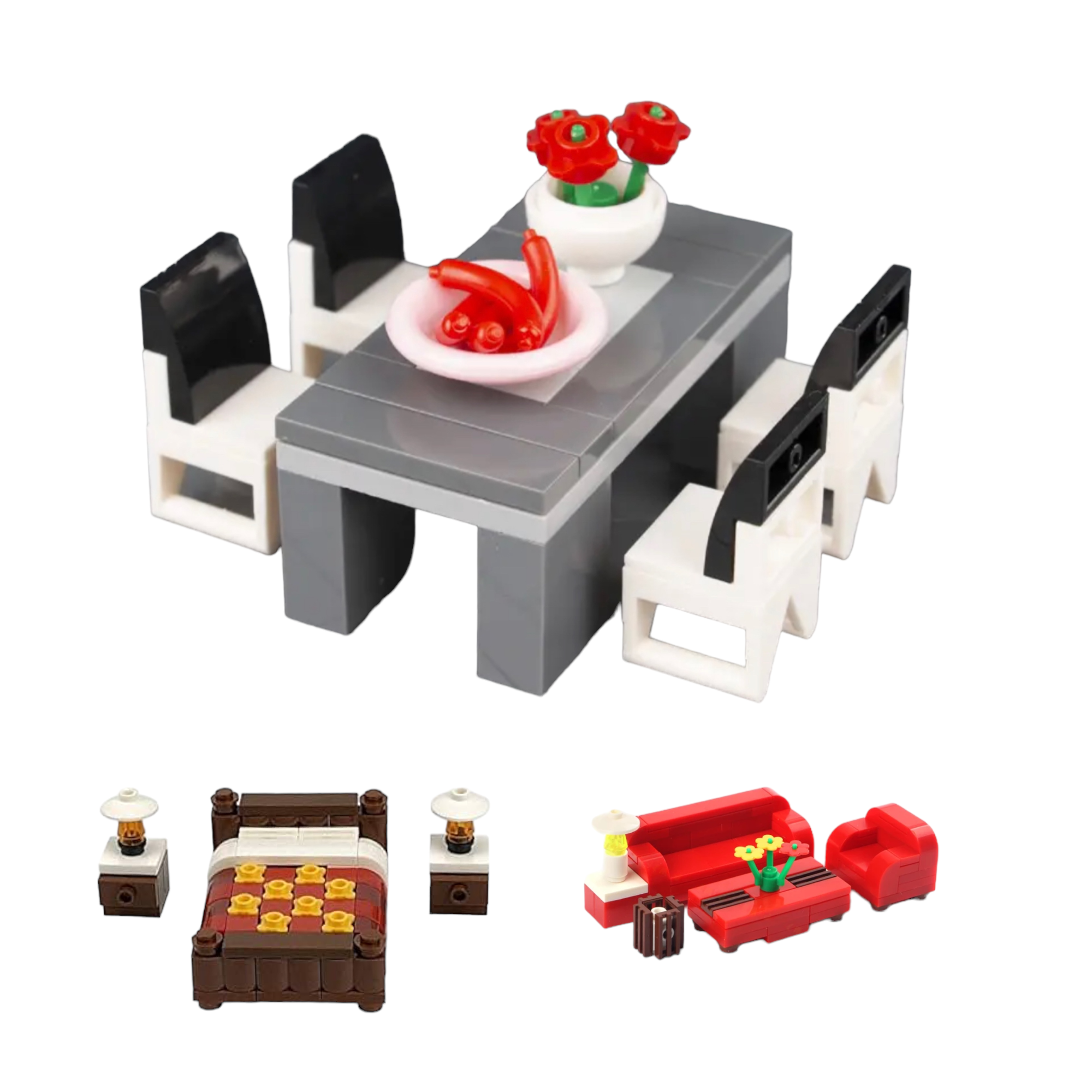 Home Furnishing Building Blocks – Set #1 | General Jim's Toys & Bricks | GJ-HFS1