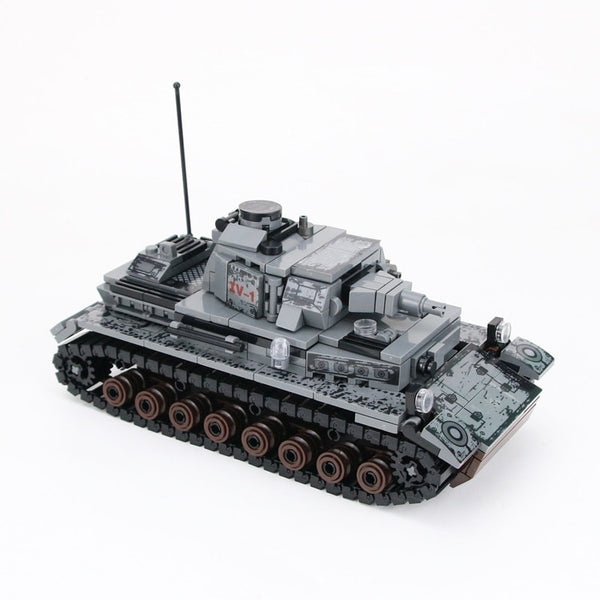 WWII Panzer IV Military Building Blocks Tank Set - Iron Steel WW2 German Tank |General Jim’s