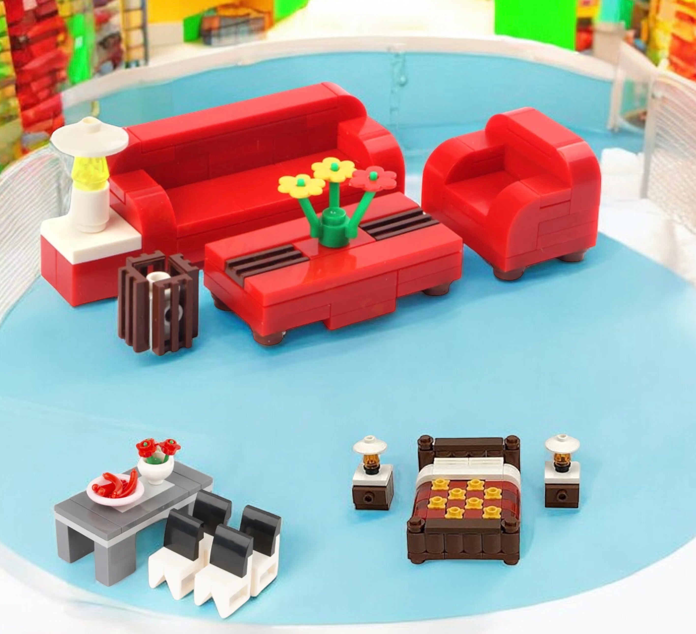 Home Furnishing Building Blocks – Set #1 | General Jim's Toys & Bricks