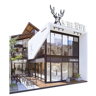 Deers Bubble Tea Café with LED Light Kit Street View Modular Building Blocks Toy Bricks Set | General Jim's Toys