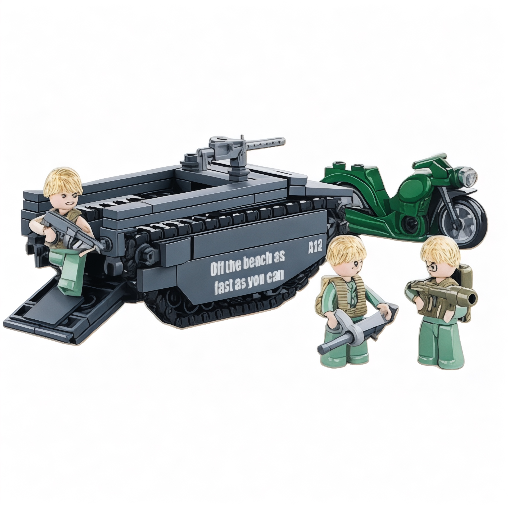 Battle of Iwo Jima WWII Military Building Blocks Set | General Jim's Toys & Bricks | GJ-BIJ