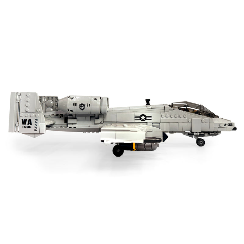 A-10 Fighter Thunderbolt Aircraft Plane Building Block Set | Fighter Plane Bricks Kit