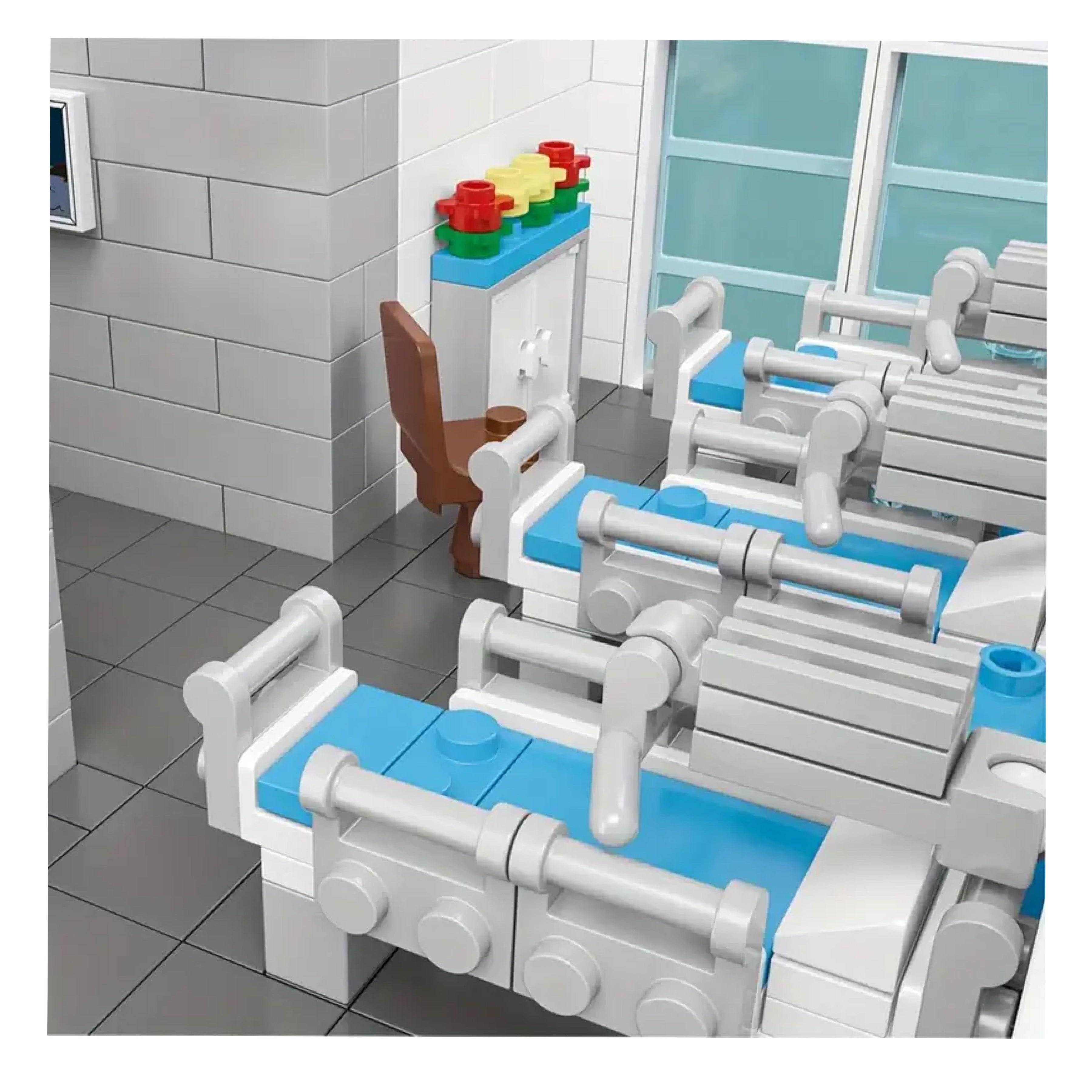 Modular Hospital Building Block Set | General Jim's Toys & Bricks | GJ-CH