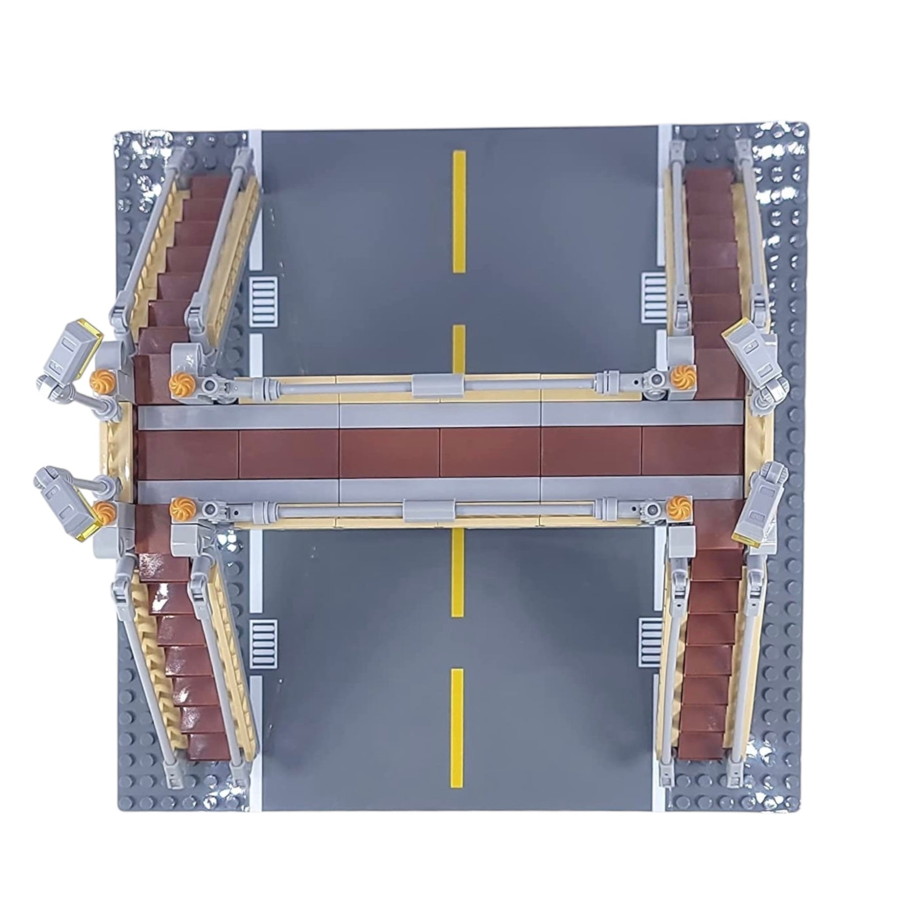 Pedestrian Street Walkway Building Set