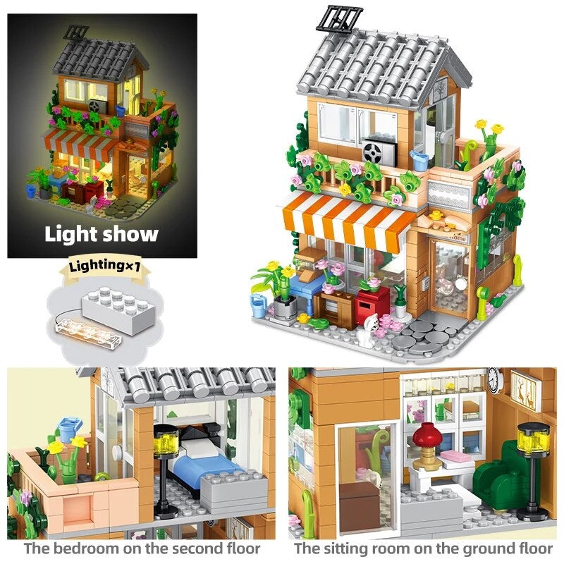 Family Holiday House Building Blocks Set |General Jim's Toys & Bricks | GJ-FHH