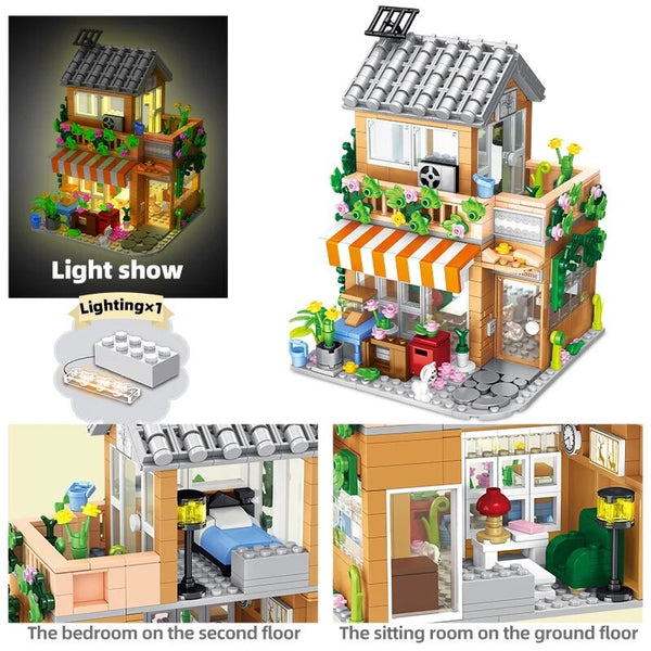 Family Holiday Friends House Modular Toy Building Blocks Bricks Set | General Jim's Toys