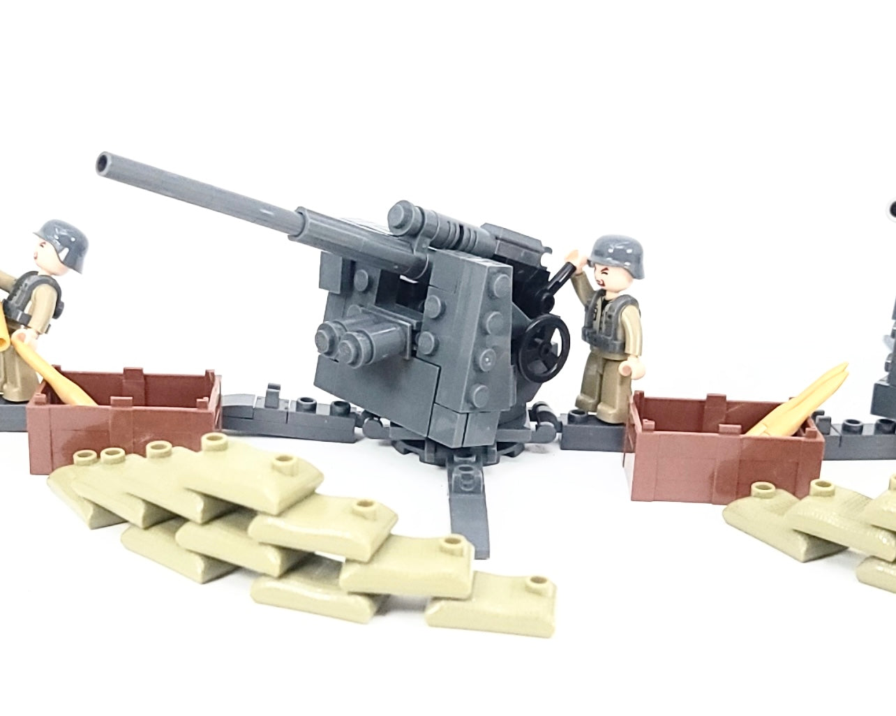 WWII German Anti-Aircraft Gun Building Blocks Set | General Jim's Toys & Bricks | GJ-GAB