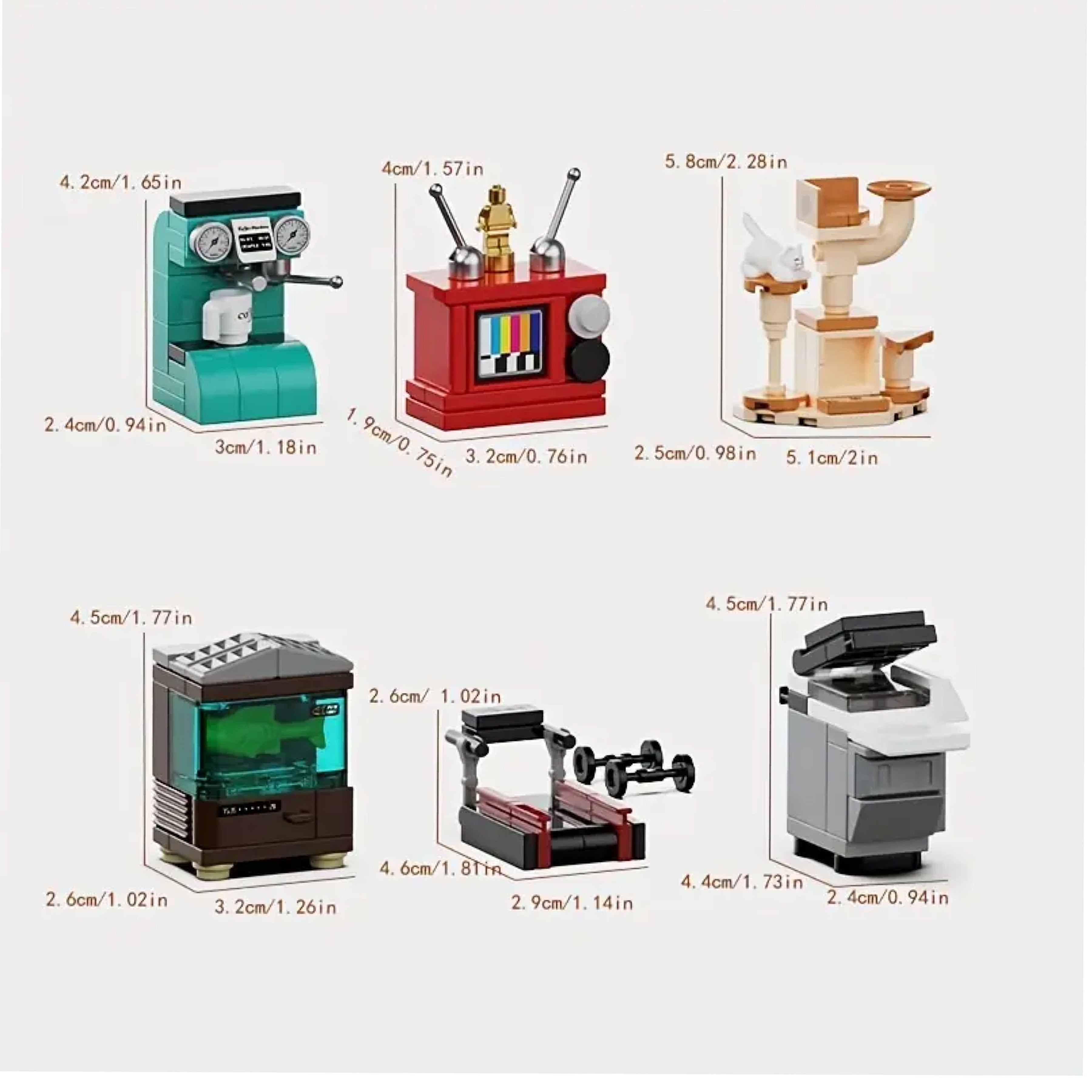 Home Furnishing Building Blocks -Set #3 | General Jim's Toys & Bricks